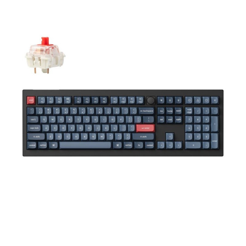 Keychron V6 Max V6M-D1 QMK/VIA Wireless Mechanical Keyboard Red Switch 100% US (Boxed) — Buy in Cyprus with Fast Delivery