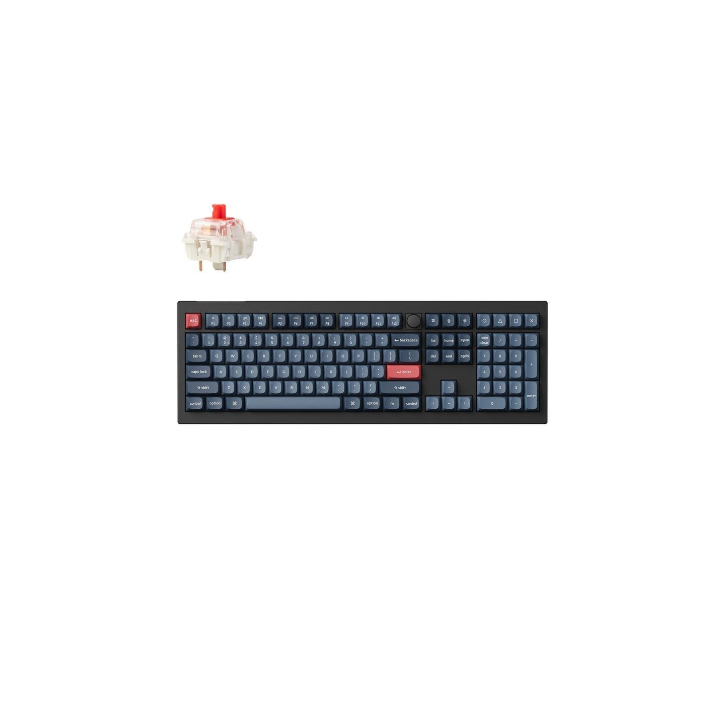 Keychron V6 Max V6M-D1 QMK/VIA Wireless Mechanical Keyboard Red Switch 100% US (Boxed) — Buy in Cyprus with Fast Delivery