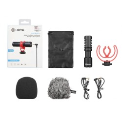 Buy BOYA shotgun mic - BY-MM1+ - Universal Mini Shotgun Mic 3.5mm for camera, ph... in Cyprus, Nicosia, Limassol, Larnaka, Pafos