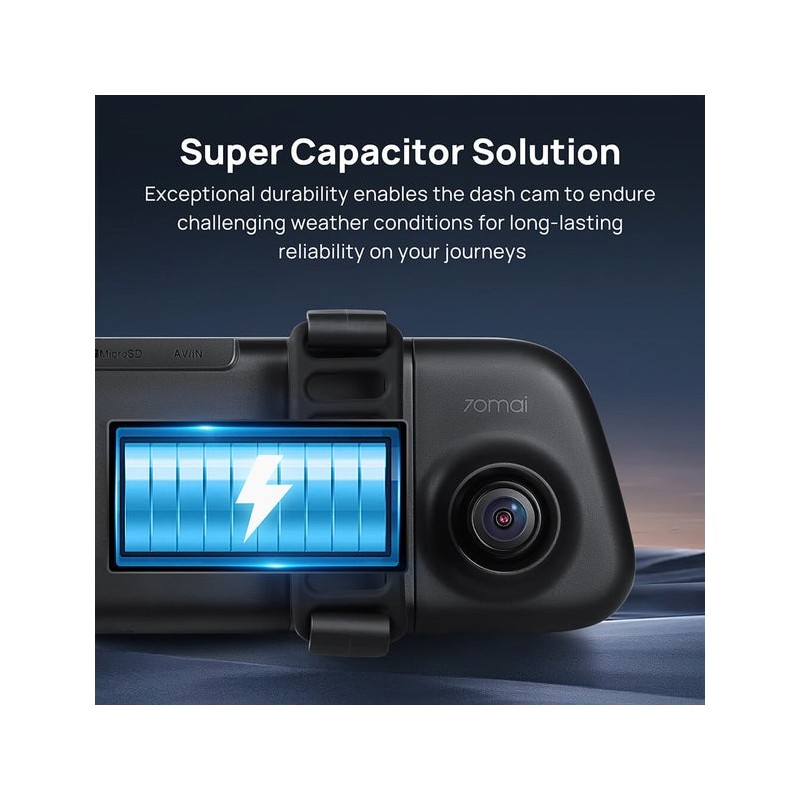 Buy 70mai Rearview Mirror Dash Cam - S500 - set 1944p 138fov Car Camera in Cyprus, Nicosia, Limassol, Larnaka, Pafos