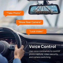 Buy 70mai Rearview Mirror Dash Cam - S500 - set 1944p 138fov Car Camera in Cyprus, Nicosia, Limassol, Larnaka, Pafos