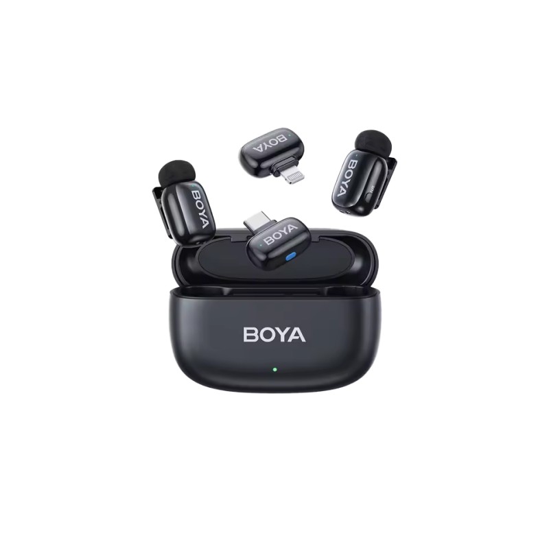 Buy BOYA Mini - iPhone Lightning & Type-C - 2.4GHz 2-mic Wireless Microphone wit... in Cyprus, Nicosia, Limassol, Larnaka, Pafos