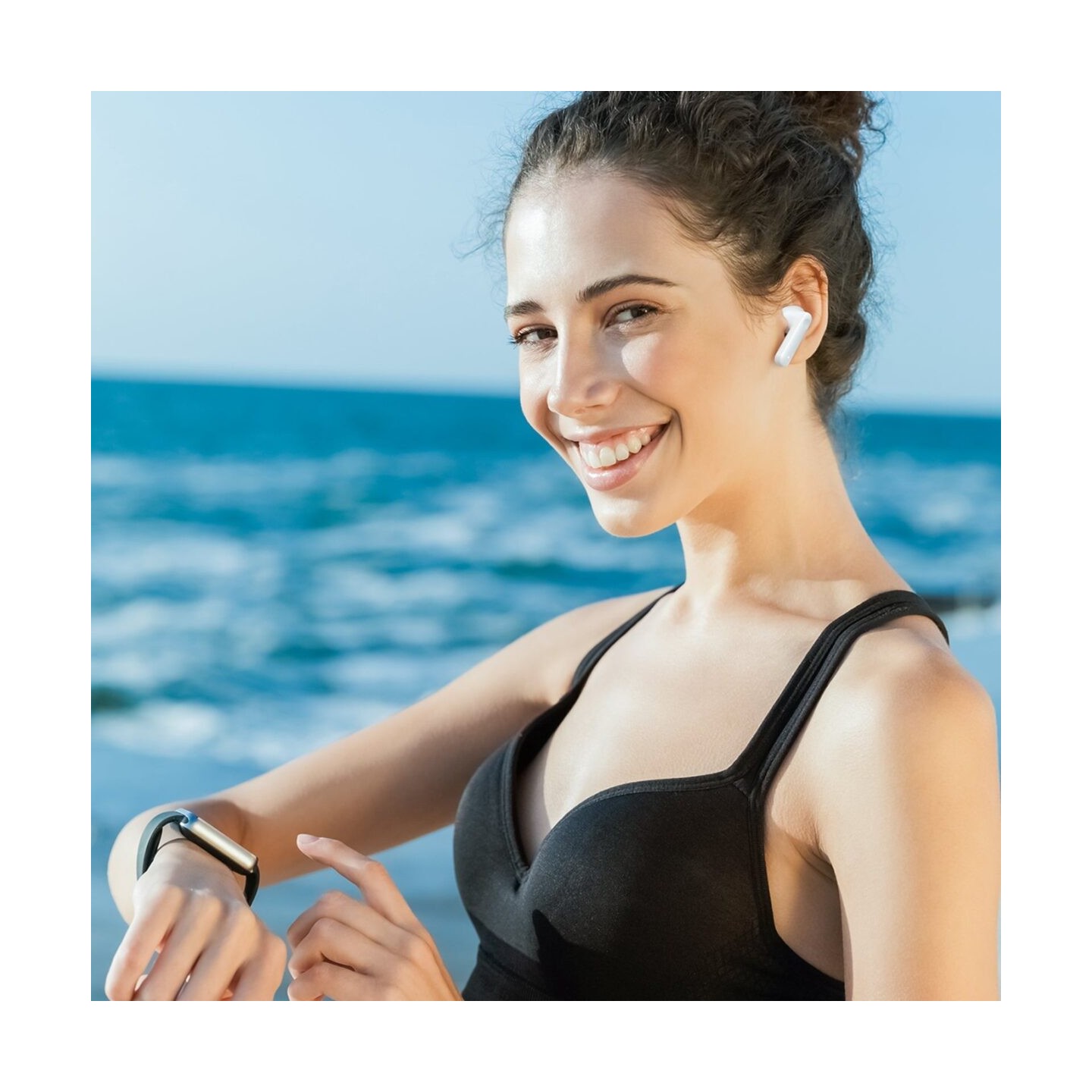 Haylou Moripods ANC White Bluetooth TWS Gaming In-Ear Earbuds 30db Active Noise Cance. 28h BT5.2