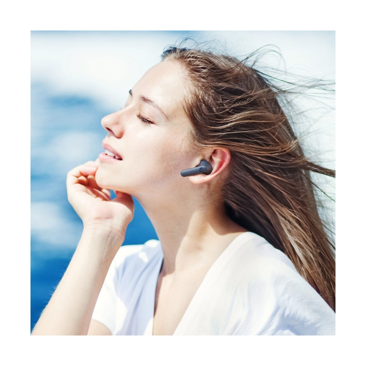 Haylou Moripods ANC White Bluetooth TWS Gaming In-Ear Earbuds 30db Active Noise Cance. 28h BT5.2