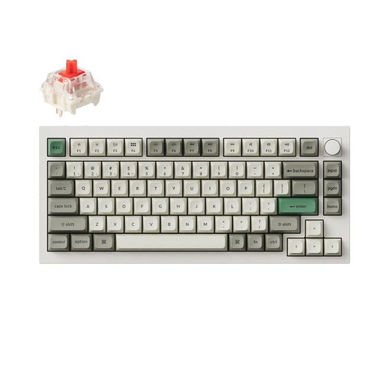 Buy Keychron Q1 Max - Q1M-P1 - QMK VIA Wireless Custom Mechanical Keyboard-Red S... in Cyprus, Nicosia, Limassol, Larnaka, Pafos