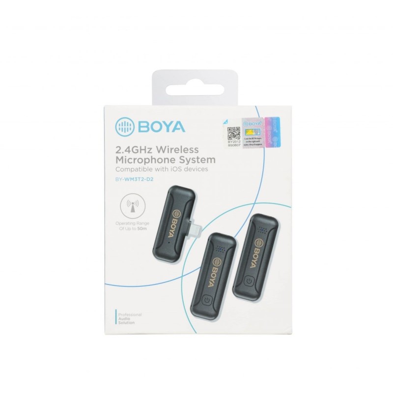 Buy BOYA Wireless Microphone - BY-WM3T2-D2 - 2.4GHz Mobile wireless mic for iOS ... in Cyprus, Nicosia, Limassol, Larnaka, Pafos