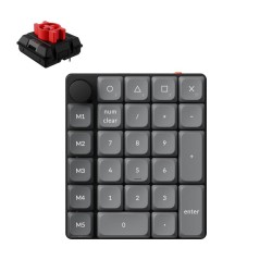 Keychron K0 Max K0M-H1 QMK Wireless Num Pad Low Profile Red Switch RGB (Boxed) — Buy in Cyprus with Fast Delivery