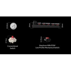 Keychron K0 Max K0M-H1 QMK Wireless Num Pad Low Profile Red Switch RGB (Boxed) — Buy in Cyprus with Fast Delivery