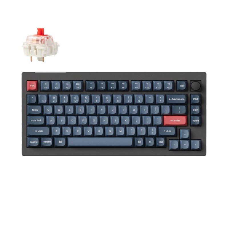 Keychron V1 Max V1M-D1 QMK VIA Wireless Mechanical Keyboard Red Switch RGB 75% US (Boxed) — Buy in Cyprus with Fast Delivery