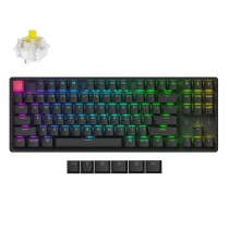 Keychron K8 V2 - K8X-J4 - QMK Wireless Mechanical Keyboard Banana Switch HotSwap RGB 80% US Layout Aluminum
