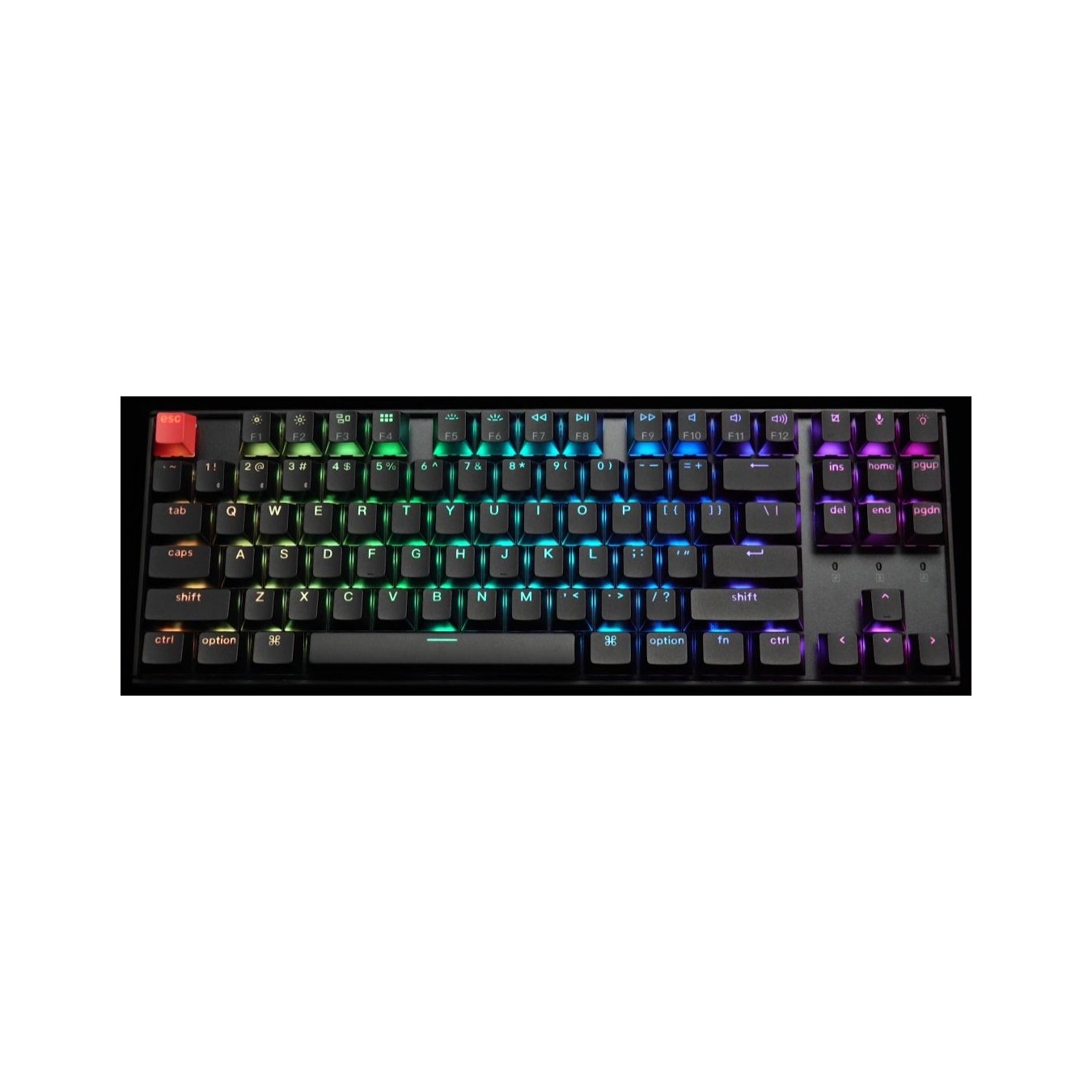 Keychron K8 V2 - K8X-J4 - QMK Wireless Mechanical Keyboard Banana Switch HotSwap RGB 80% US Layout Aluminum