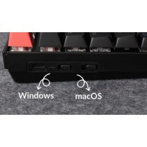 Keychron K8 V2 - K8X-J4 - QMK Wireless Mechanical Keyboard Banana Switch HotSwap RGB 80% US Layout Aluminum