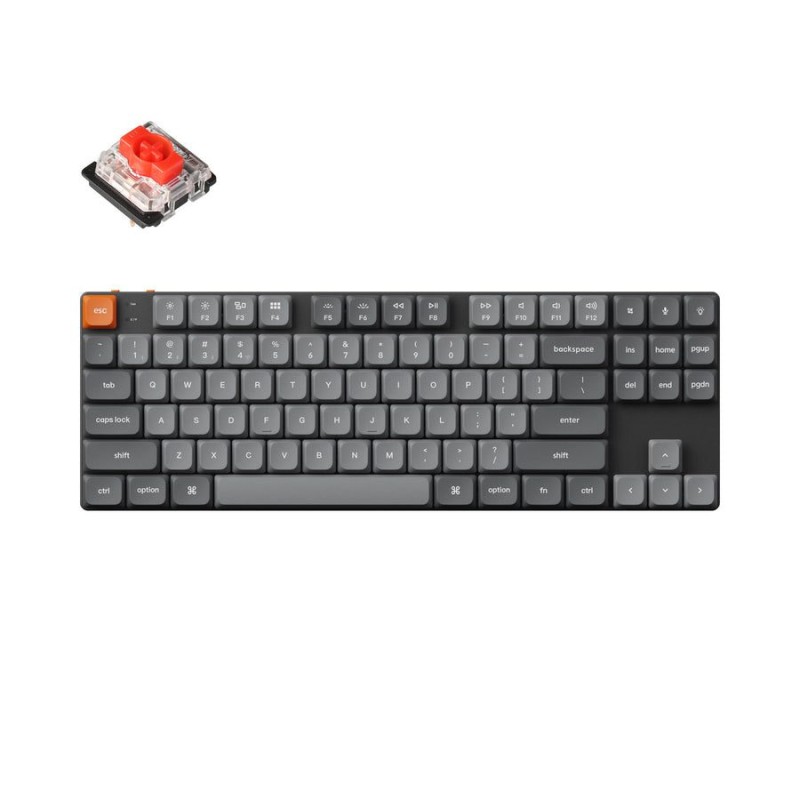 Keychron K1 Max K1M-H1 80% TKL ANSI Black Red Switch RGB Hot-Swap (Boxed) — Buy in Cyprus with Fast Delivery