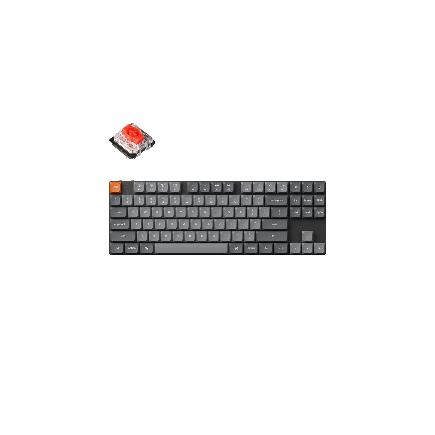 Keychron K1 Max K1M-H1 80% TKL ANSI Black Red Switch RGB Hot-Swap (Boxed) — Buy in Cyprus with Fast Delivery