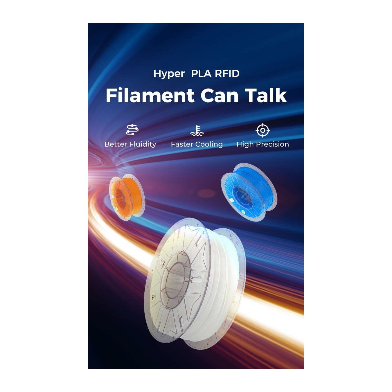 Creality Hyper PLA RFID Brown - 3301010465 - Fast Printing Filament with CFS tag 1kg 1.75 — Buy in Cyprus with Fast Delivery
