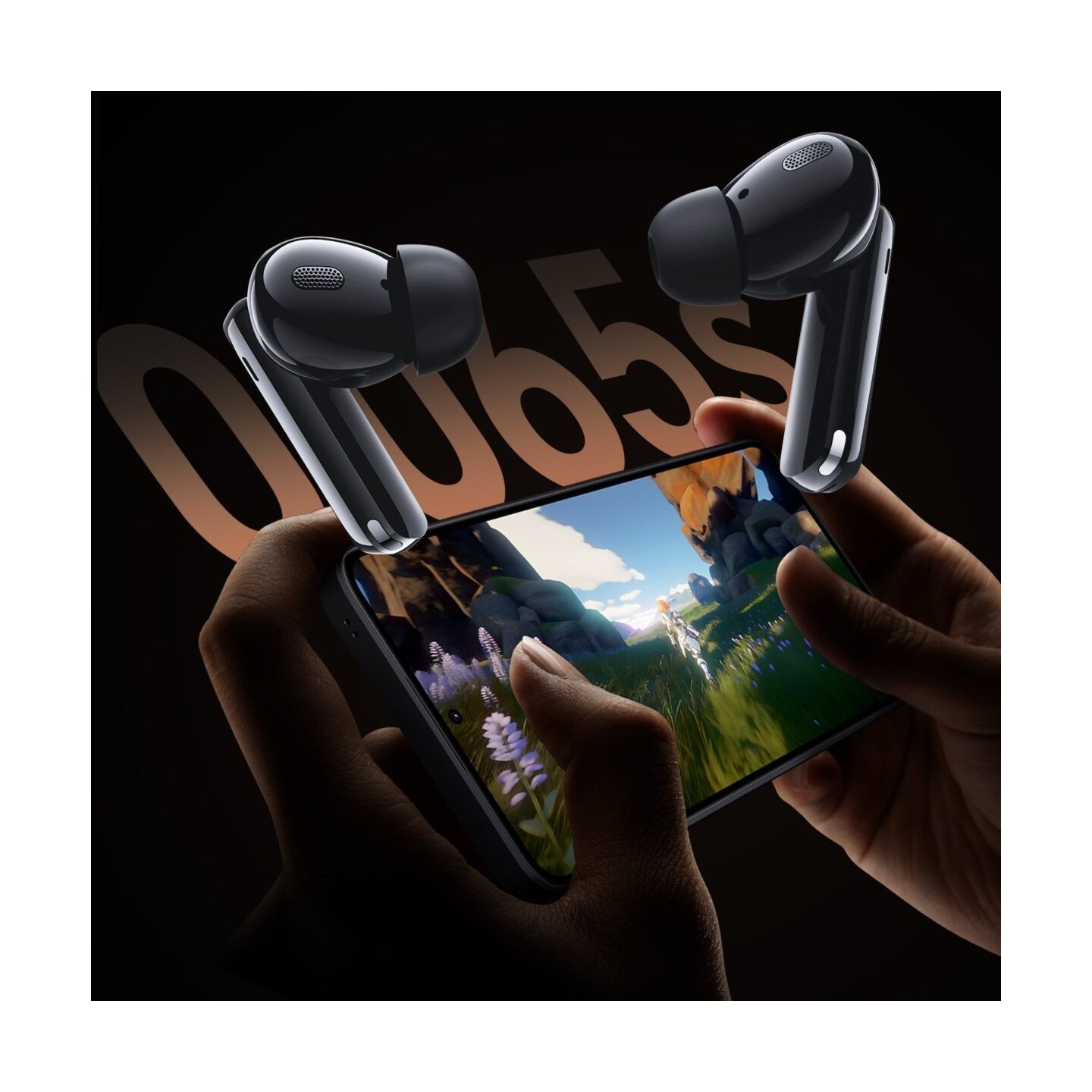 Haylou ANC Blue-Black Bluetooth TWS In-Ear Gaming Earbuds 45db 3mic Active Noise Cancel 35h BT5.3 - W1 - ANC BT5.3