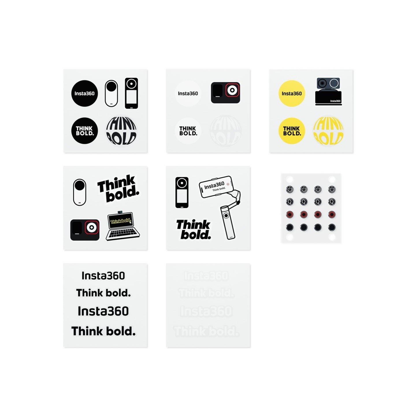 Insta360 Button Sticker Set - Tactile button stickers, locate easier the buttons — Buy in Cyprus with Fast Delivery