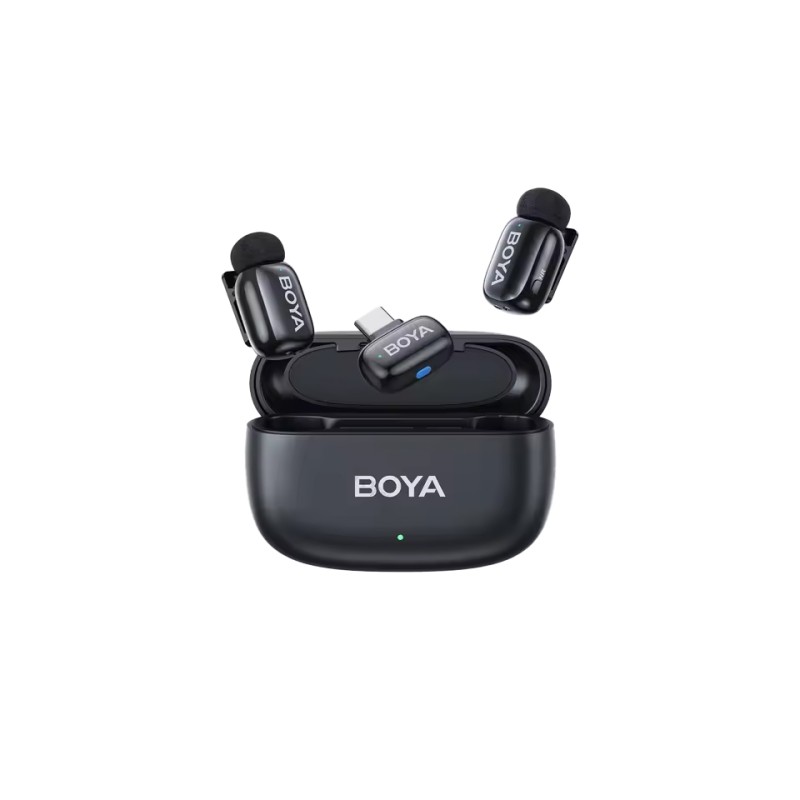 Buy BOYA Mini Type-C - 2.4GHz 2mic Wireless Microphone with Charging Box in Cyprus, Nicosia, Limassol, Larnaka, Pafos