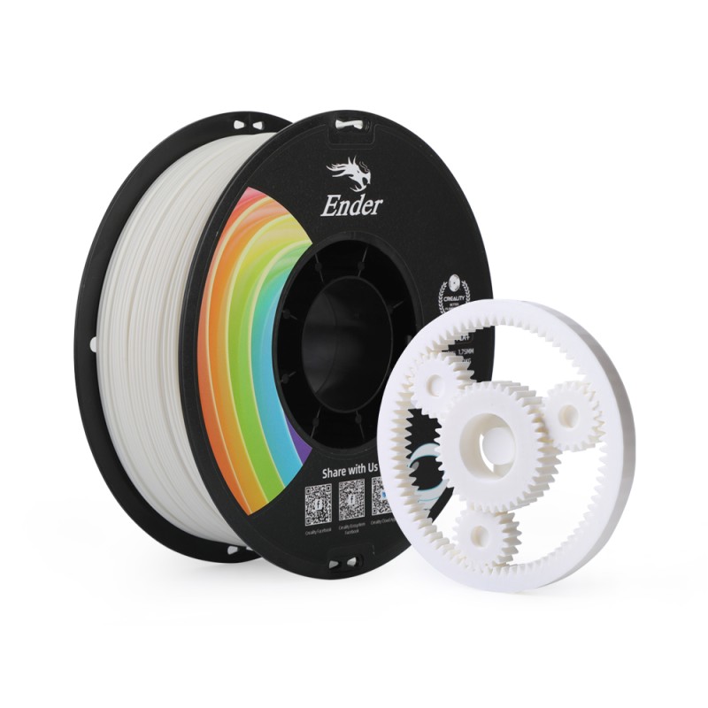 Creality EN-PLA+ White Ender 3D Printer Filament - 3301010305 - Strength 34MPA Bend 77MPa 1 kg Spool1.75