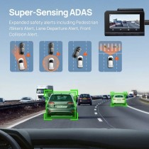 70mai Dash Cam 4K w. Screen - A810 - 2160p 60FPS 150FOV GPS 500mAh Car Camera — Buy in Cyprus with Fast Delivery
