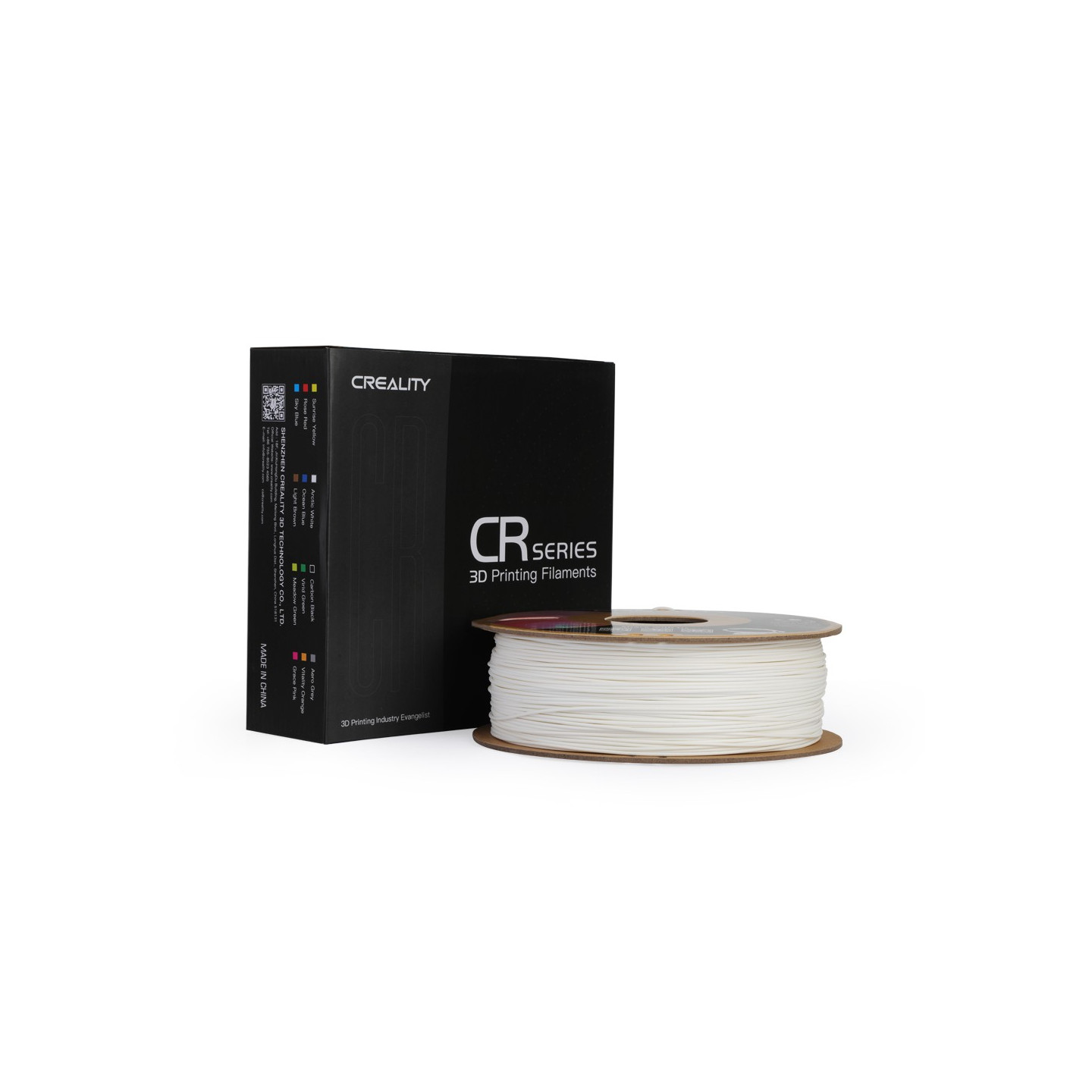 CREALITY CR-PLA Matte Gypsum White, 3D Printer Filament 1 kg Spool,1.75mm - 3301010296 - Matte Gypsum White