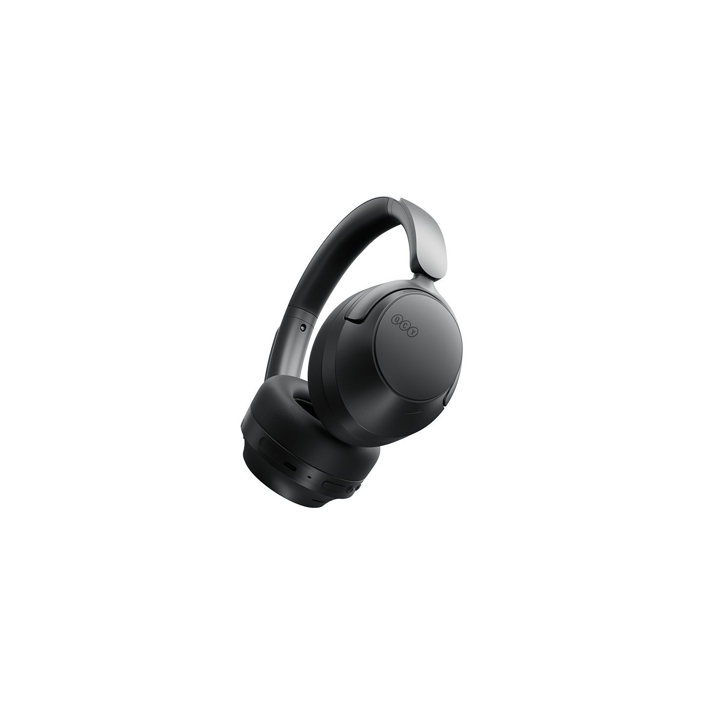 QCY Headphones Black - H3S - Type-C & Bluetooth 6.0 ANC iOS Android Call Noise Cancelling Heasdet 102h