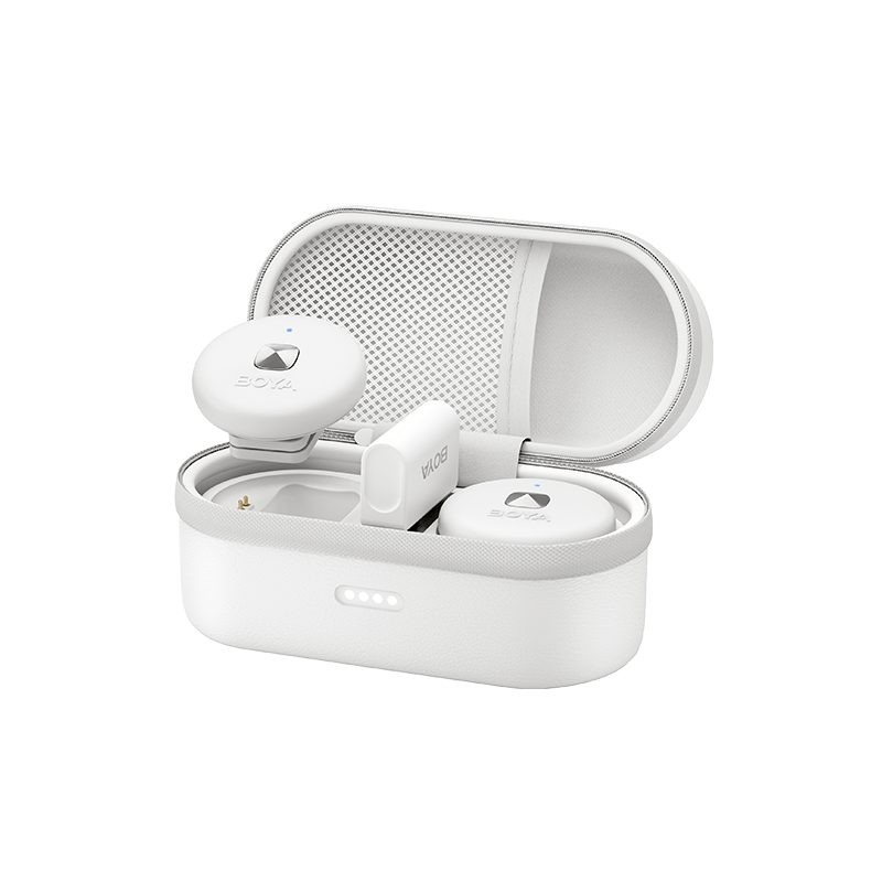 Buy BOYA Wireless Microphone - Omic-D - White 2.4GHz Dual Channel For iPhone Lig... in Cyprus, Nicosia, Limassol, Larnaka, Pafos