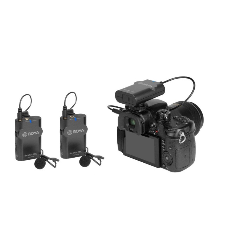 Buy BOYA wireless mic - BY-WM4 Pro-K2 - 2.4G Wireless Mic System 1+2 (2 transmit... in Cyprus, Nicosia, Limassol, Larnaka, Pafos