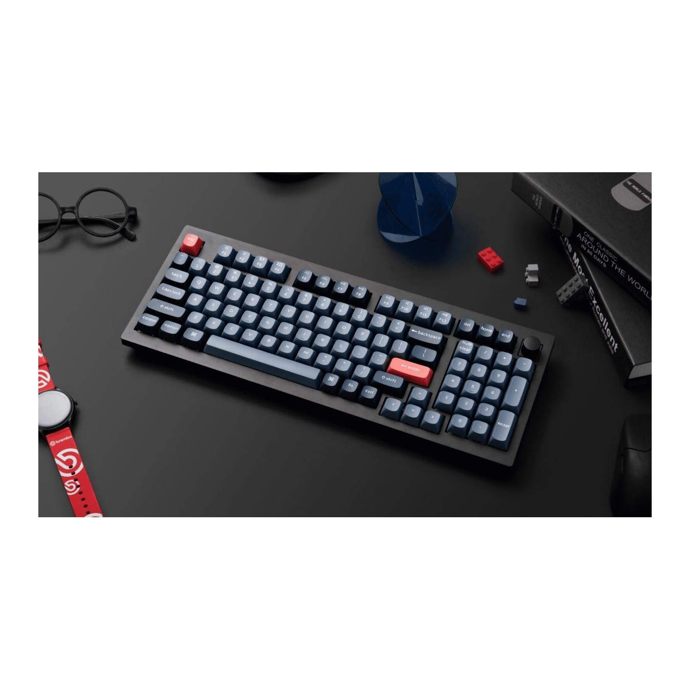 Keychron V5 Max - V5M-D1 - QMK VIA Wireless BT 2,4 Wired Custom Mechanical Keyboard Red Switch 96% US