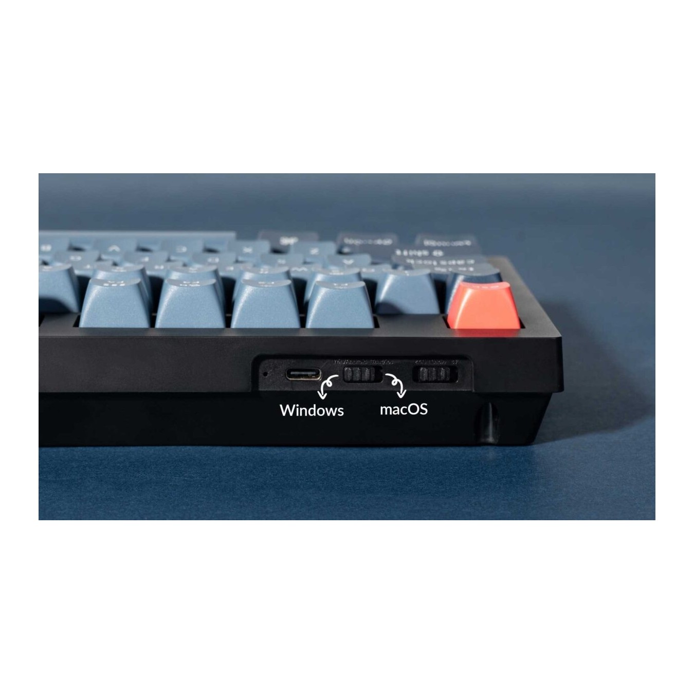 Keychron V5 Max - V5M-D1 - QMK VIA Wireless BT 2,4 Wired Custom Mechanical Keyboard Red Switch 96% US