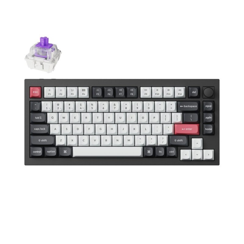 Keychron Q1 HE Q1H-M1 Wireless Hall Effect 75% US Purple (Boxed) — Buy in Cyprus with Fast Delivery
