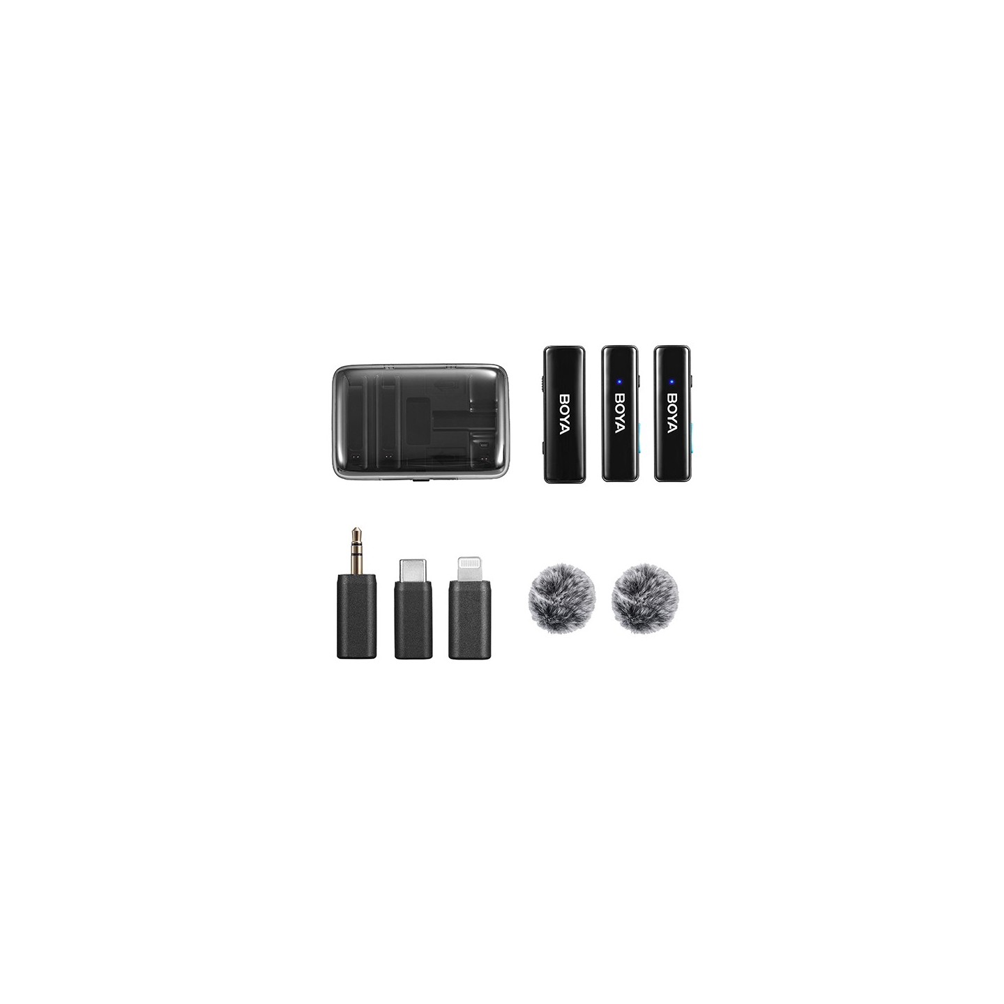 BOYALINK Mobile Wireless Mic - Android (USB-C), iPhone iOS, 3.5 TRS (laptop), 2-person vlog — Buy in Cyprus with Fast Delivery