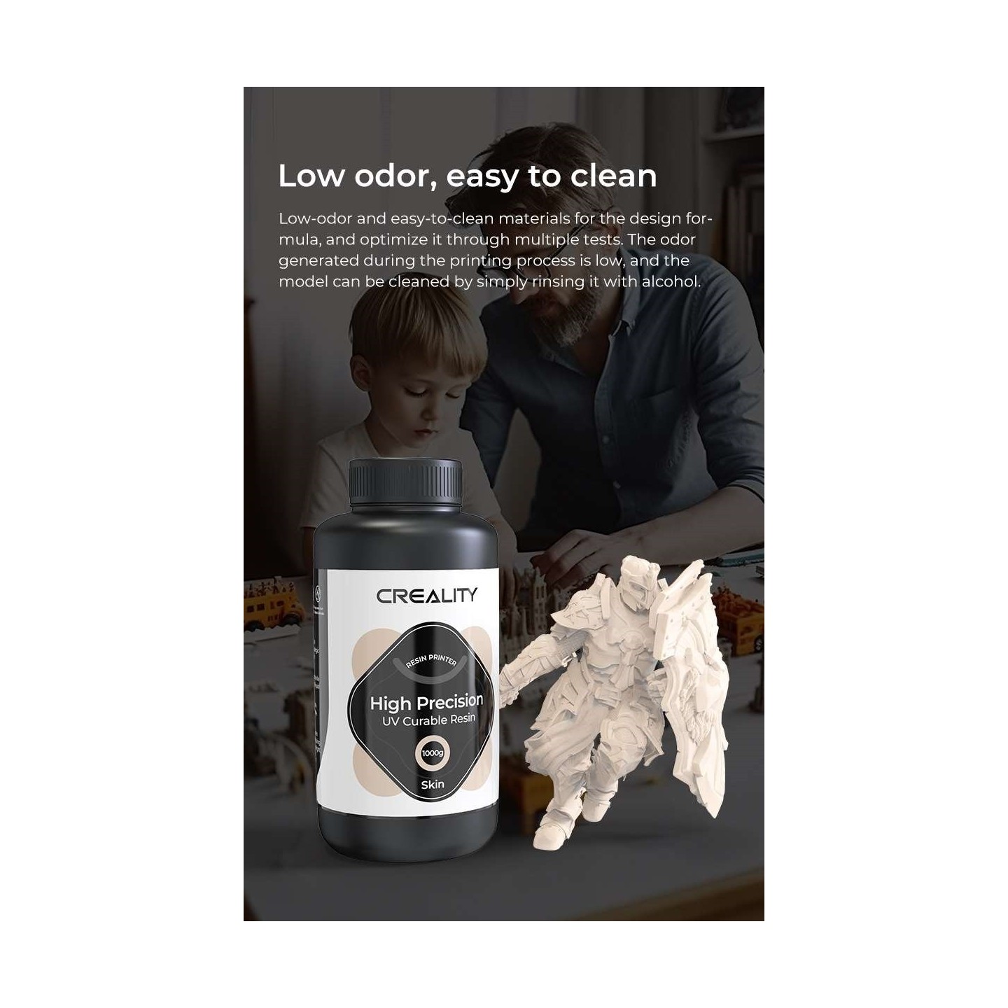 Creality LCD 8K High Precision UV Curable Resin - 3302190004 - Dark Gray — Buy in Cyprus with Fast Delivery