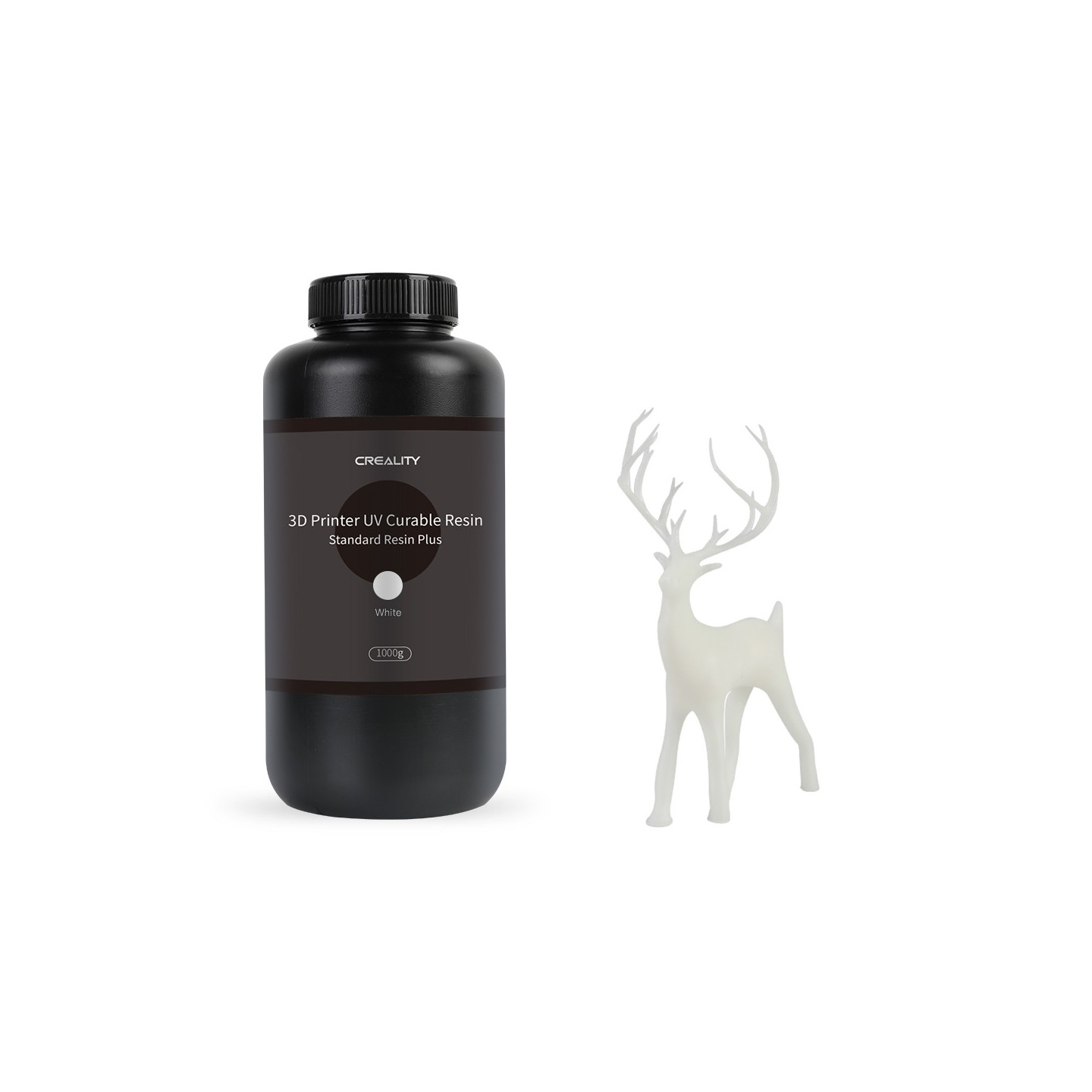 CREALITY Resin Plus White - 3302020085 - 1kg Standard Rigid Resin Plus for 3D Printers — Buy in Cyprus with Fast Delivery