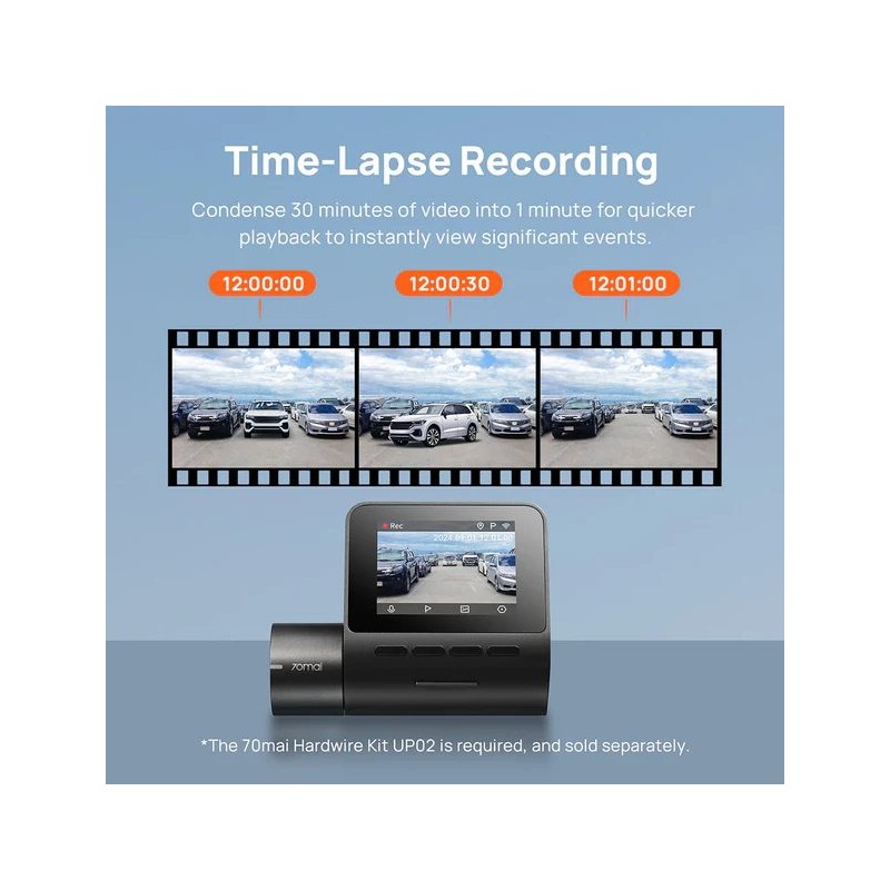 Buy 70mai Front & Rear Dash Cam w. Screen, Set with RC11 Rearview Camera - A200-... in Cyprus, Nicosia, Limassol, Larnaka, Pafos