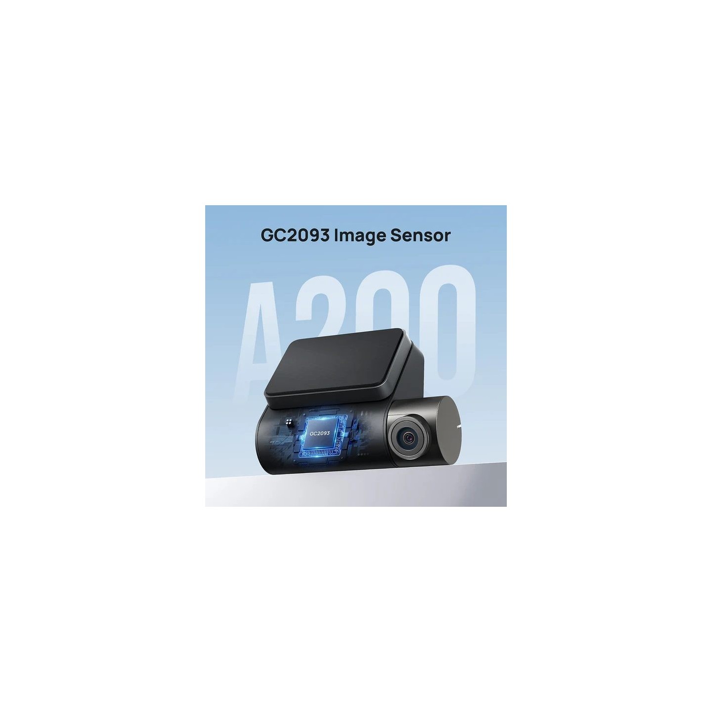 70mai Front & Rear Dash Cam w. Screen, Set with RC11 Rearview Camera - A200-1 - 1080P 60FPS 130FOV 500m