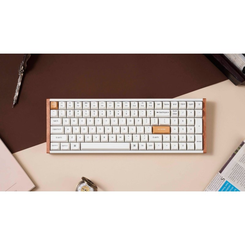 Keychron K4 HE K4H-Q1 Special Wood Edition White 96% US Hall Effect Keyboard (Boxed) — Buy in Cyprus with Fast Delivery
