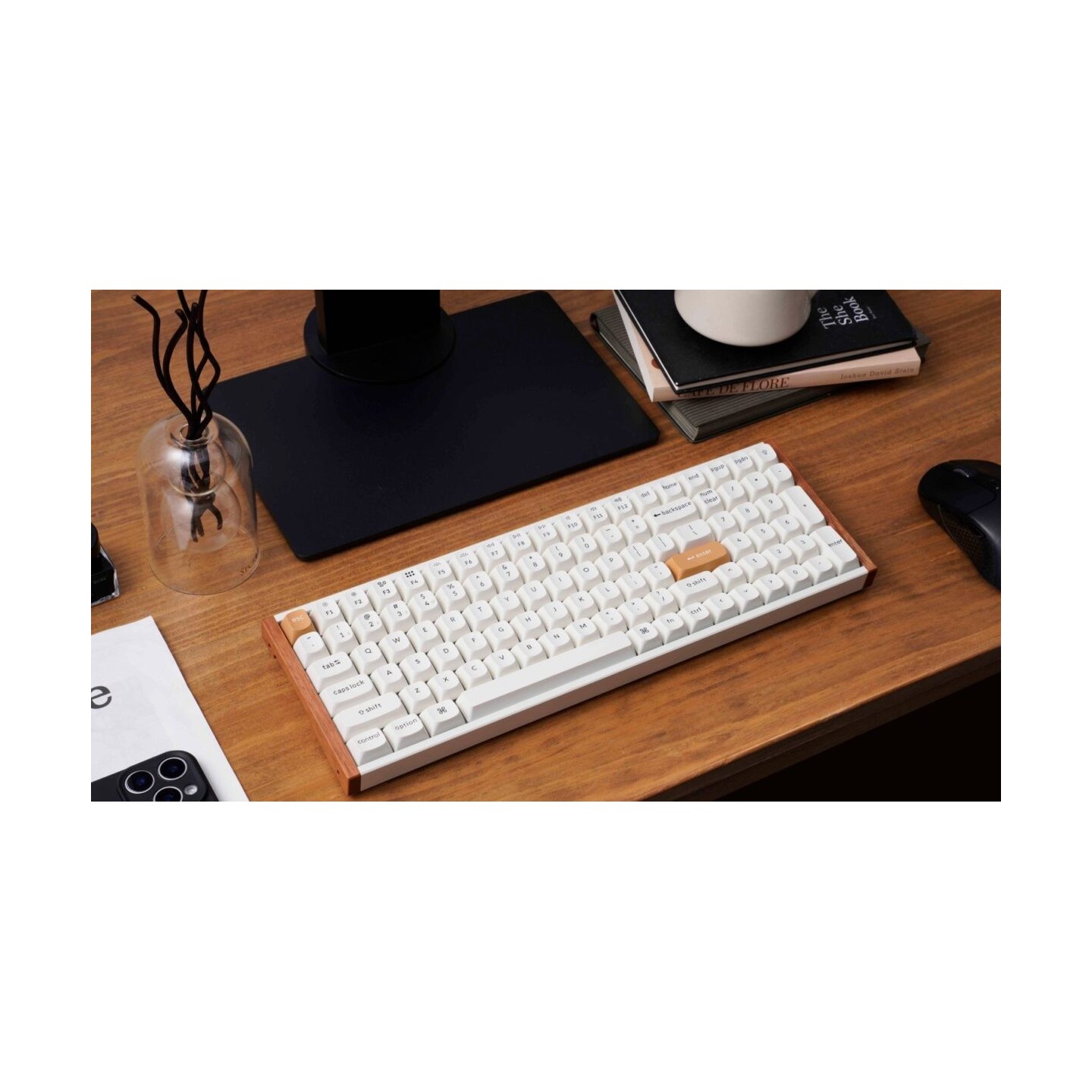 Keychron K4 HE K4H-Q1 Special Wood Edition White 96% US Hall Effect Keyboard (Boxed) — Buy in Cyprus with Fast Delivery