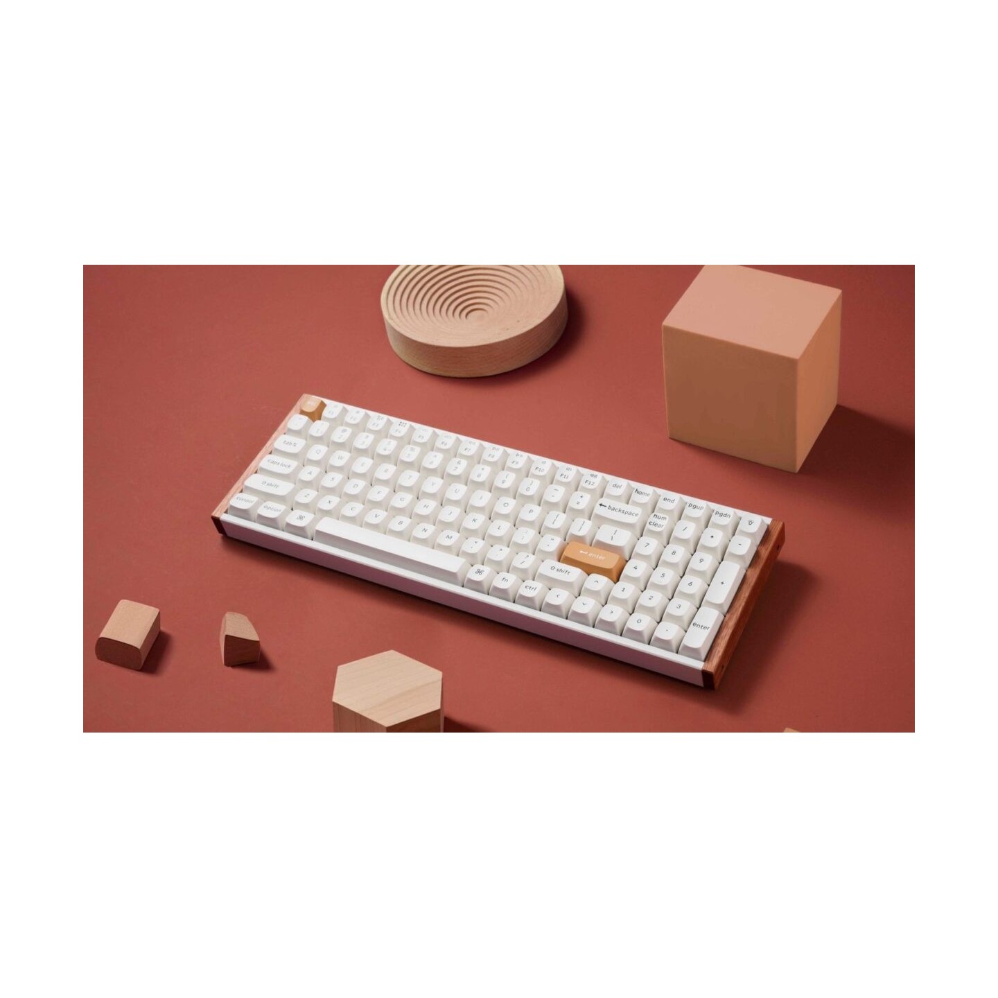 Keychron K4 HE K4H-Q1 Special Wood Edition White 96% US Hall Effect Keyboard (Boxed) — Buy in Cyprus with Fast Delivery