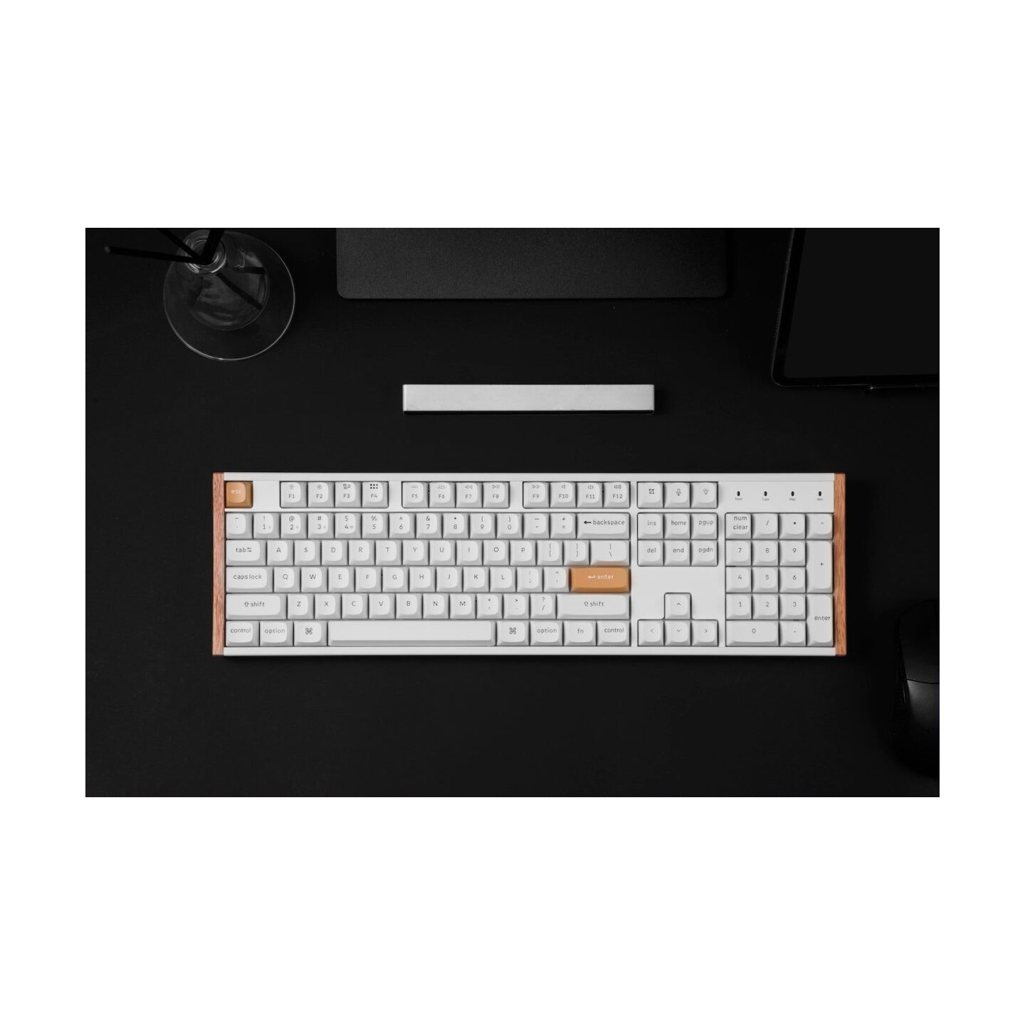 Keychron K10 HE (K10H-Q1) Special Wood Edition White Wireless Magnetic Hall Effect RGB 100% US (Boxed)