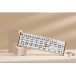 Keychron K10 HE (K10H-Q1) Special Wood Edition White Wireless Magnetic Hall Effect RGB 100% US (Boxed)