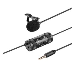 Buy BOYA wired mic - BY-M1 Pro II - 6m cable, professional lavalier mic, camera,... in Cyprus, Nicosia, Limassol, Larnaka, Pafos