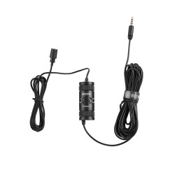 Buy BOYA wired mic - BY-M1 Pro II - 6m cable, professional lavalier mic, camera,... in Cyprus, Nicosia, Limassol, Larnaka, Pafos