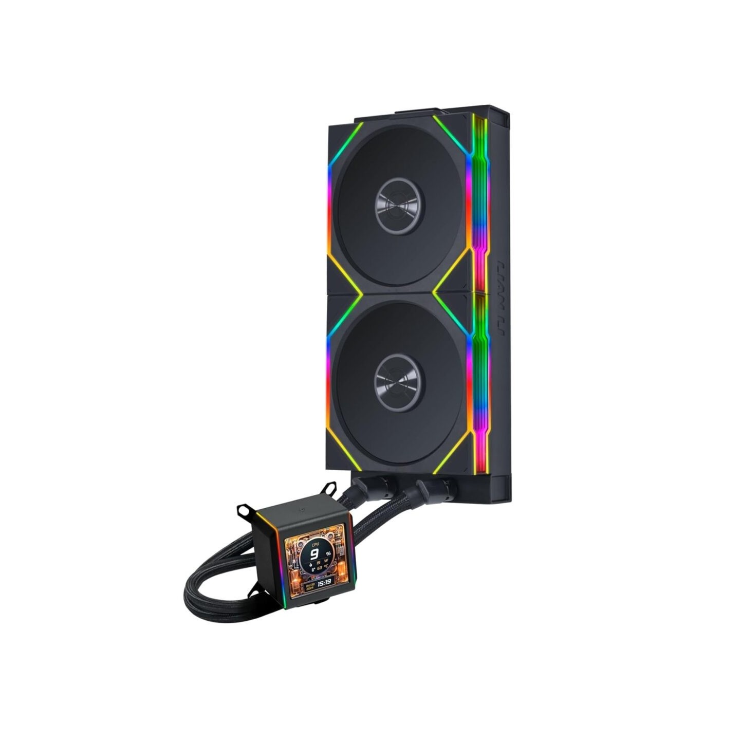 Lian Li Galahad II LCD 280 TL Wireless Black - AIO Water Cooler - AM5 AM4 - LGA 1851 1700 1200 115x - GA2ALCD28TLB (Boxed)