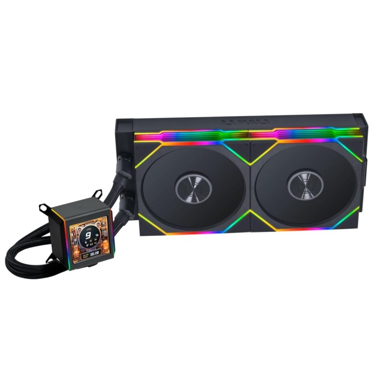 Lian Li Galahad II LCD 280 TL Wireless Black - AIO Water Cooler - AM5 AM4 - LGA 1851 1700 1200 115x - GA2ALCD28TLB (Boxed)