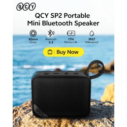 Buy QCY Grey - SP2 - Pocket Size IP67 RGB BT Speaker Deep Punch Bass TWS Stereo ... in Cyprus, Nicosia, Limassol, Larnaka, Pafos