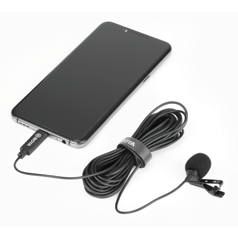 Buy BOYA Lavalier microphone - BY-M3 - for USB TYPE-C devices in Cyprus, Nicosia, Limassol, Larnaka, Pafos