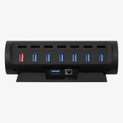 Buy Streamplify HUB - CTRL 7 - 7x USB 3.0 Type A, RGB, 12V, EU Power Cable - Black in Cyprus, Nicosia, Limassol, Larnaka, Pafos