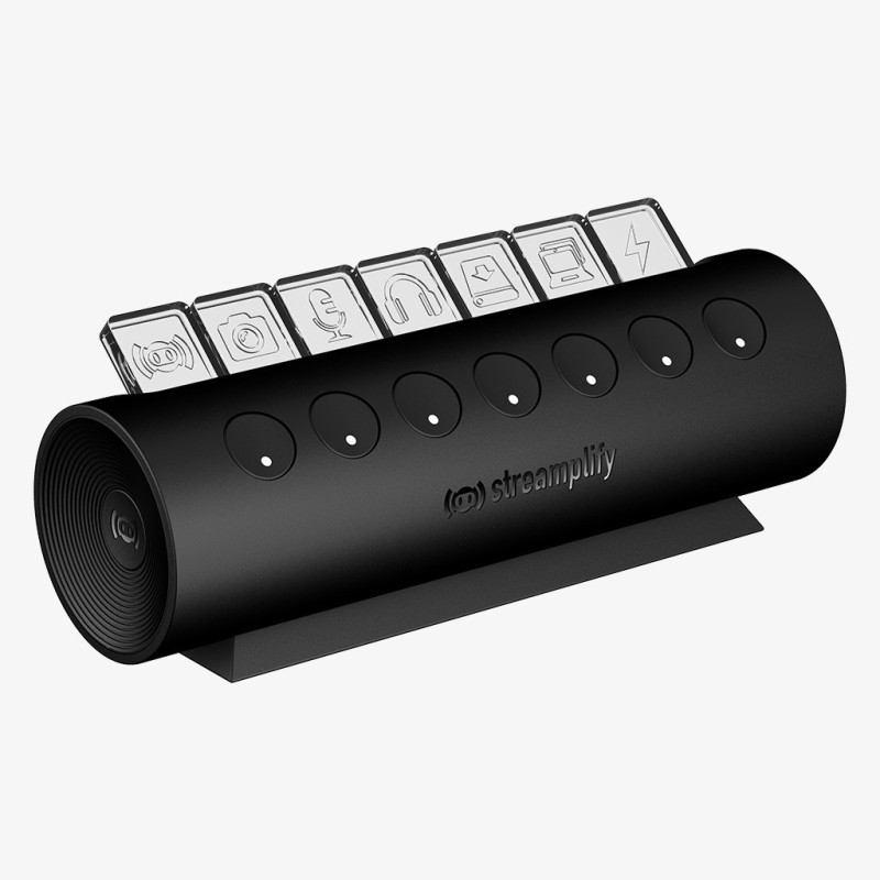 Buy Streamplify HUB - CTRL 7 - 7x USB 3.0 Type A, RGB, 12V, EU Power Cable - Black in Cyprus, Nicosia, Limassol, Larnaka, Pafos