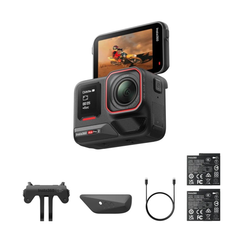 Buy Insta360 Action Camera - Ace Pro 2 - 8k, Dual AI Chip, Dual Battery Bundle in Cyprus, Nicosia, Limassol, Larnaka, Pafos